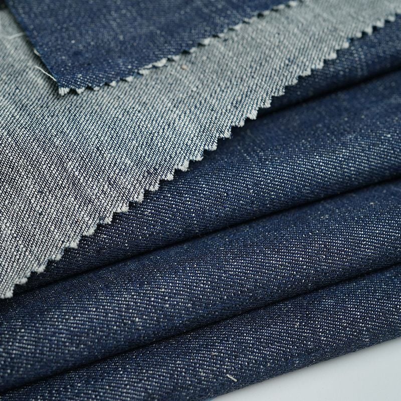 Hemp Organic Cotton Denim Fabric for women jeans jackets
