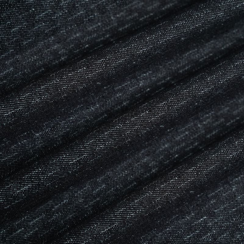 Hemp Organic Cotton Stretch Jacquard Denim Fabric for cargo jeans jackets