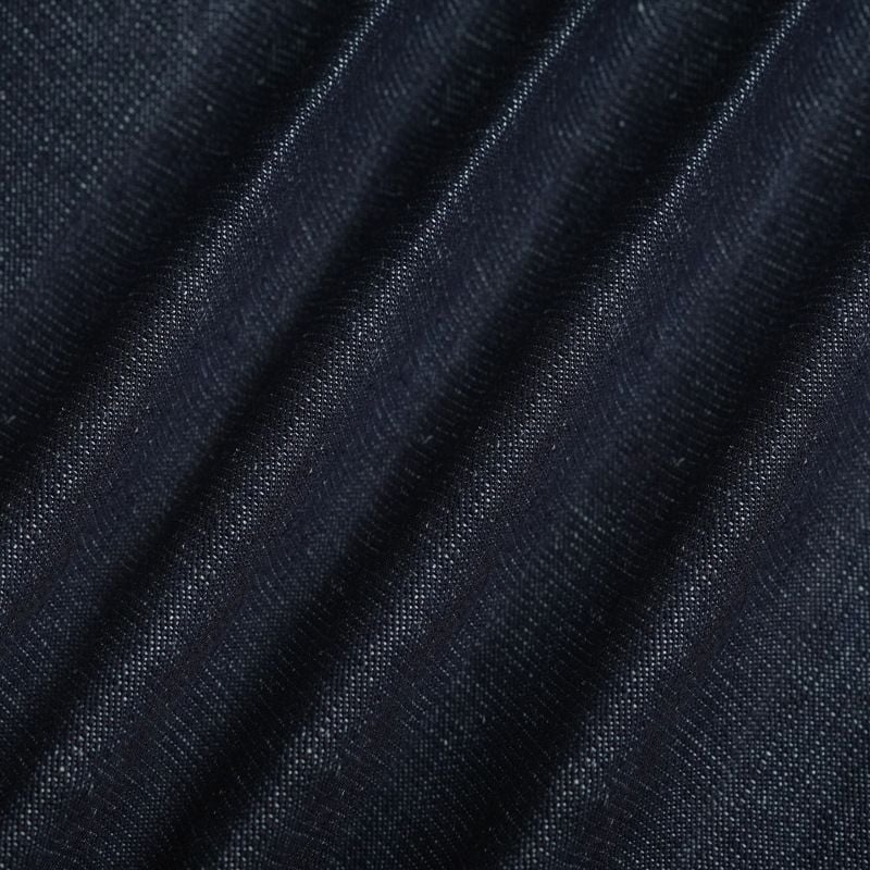 Hemp Organic Cotton Stretch Twill Denim Fabric for jackets jeans