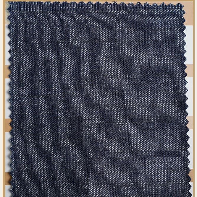 Hemp Organic Cotton Stretch Twill Denim Fabric for jackets jeans