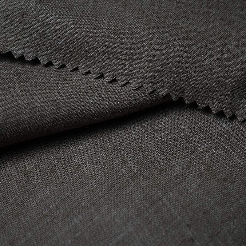 Hemp Recycled Fiber Yarn Dyed Woven Fabric for dresses Chinese style apparel