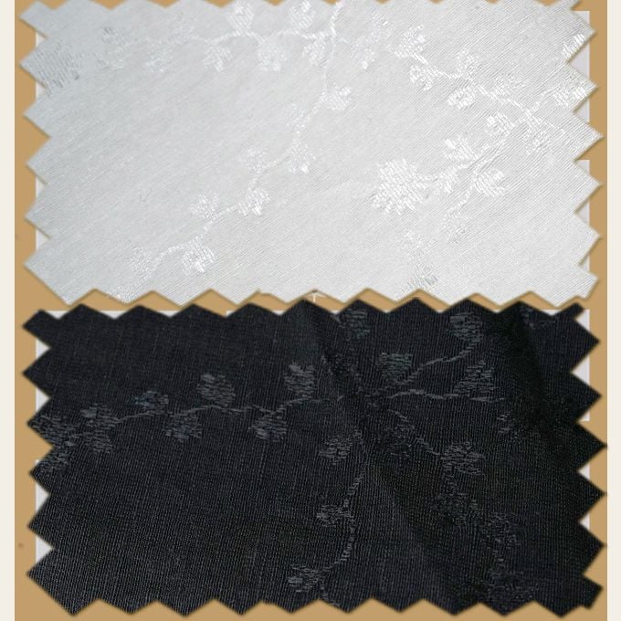 Hemp Silk Woven Jacquard Fabric for chinese style shirts