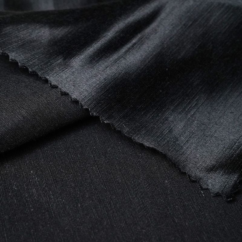 Hemp Silk Woven Satin Fabric for women dresses sleepwear