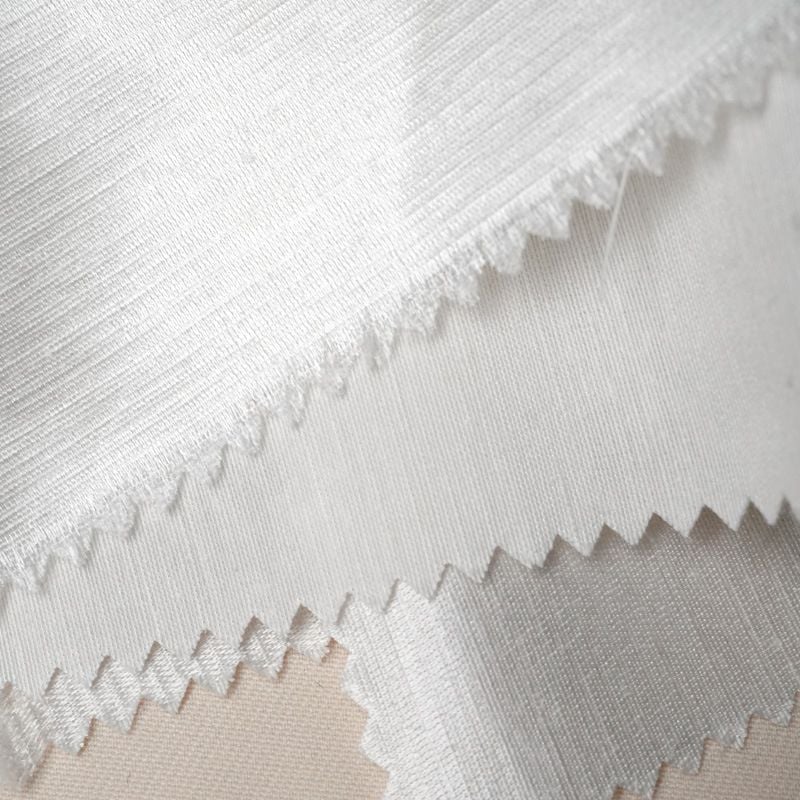 Hemp Silk Woven Satin Fabric for women dresses sleepwear