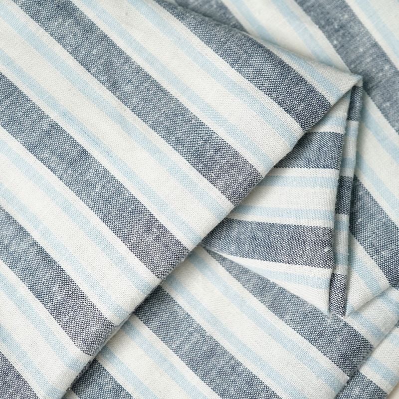 Hemp Tencel Yarn Dyed Stripe Fabric for women shirts