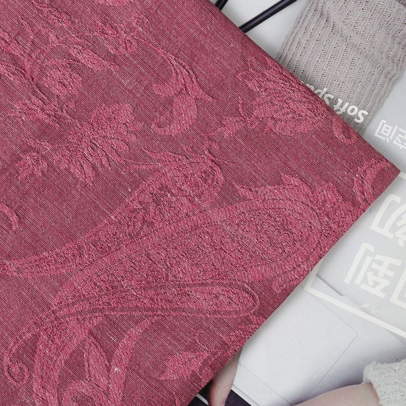 High‑end Woven Linen Jacquard Ethnic Fabric for Designer Hanfu Dress