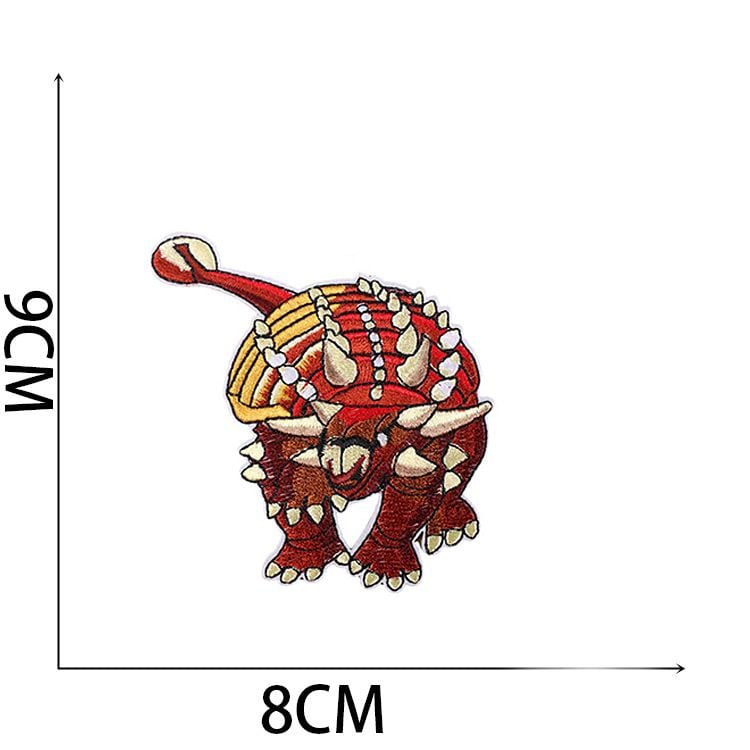 Jurassic Dinosaur Cartoon Embroidery Iron On Sew On Patches