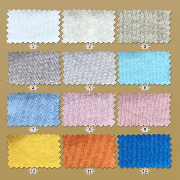 Linen Cotton Knit Fabric 160GSM Single Jersey