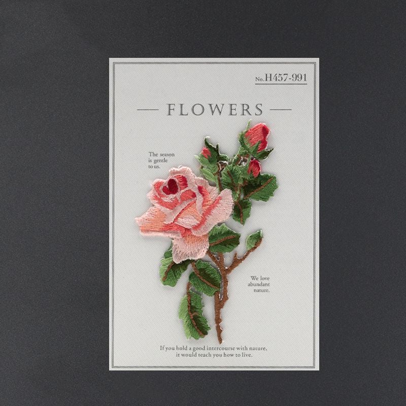 Self adhesiMini Floral Embroidered Patches for DIY Clothing Repair and Decoration