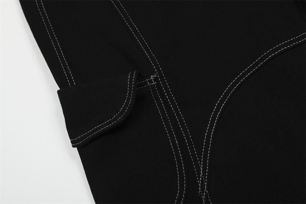 Men's Summer Loose Fit Cargo Shorts With Piping & Pendant Decoration