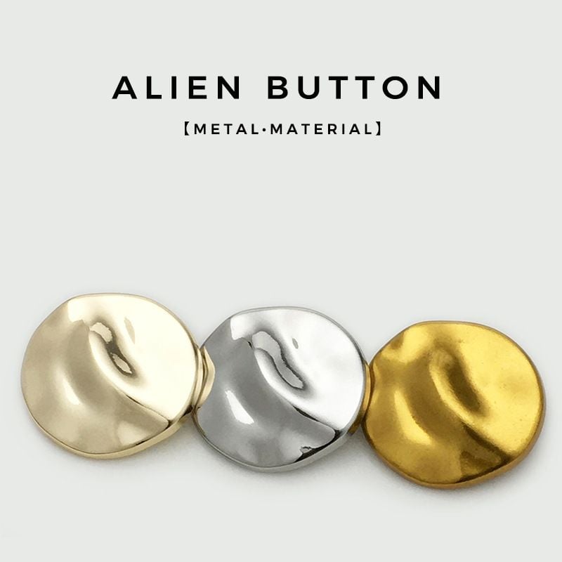 40mm Irregular Oversized Metal Buttons