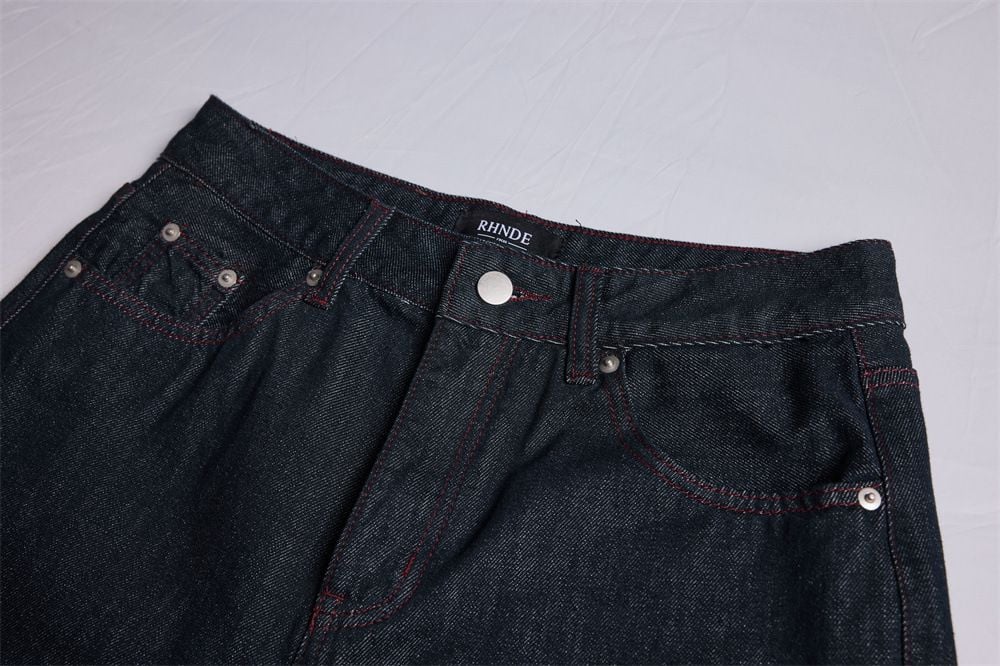 Men's High Street Vibe Denim Shorts Summer Loose Wide Leg