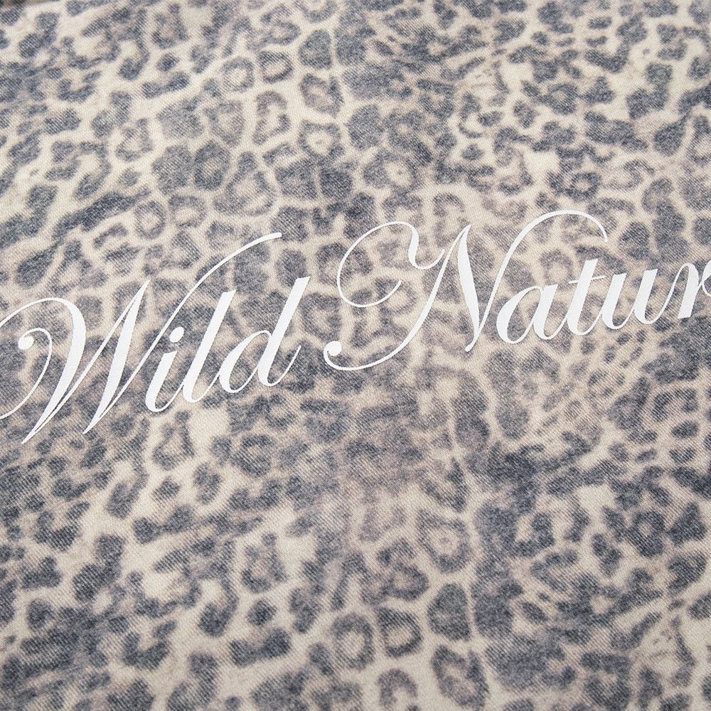 Men Vintage Washed Leopard Print Pullover Hoodie, Punk Niche Street‑Style Loose Casual Sweatshirt Jacket for Spring Autumn