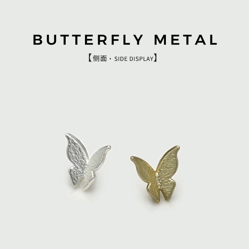 Luxury 3D Butterfly Metal Decorative Buttons
