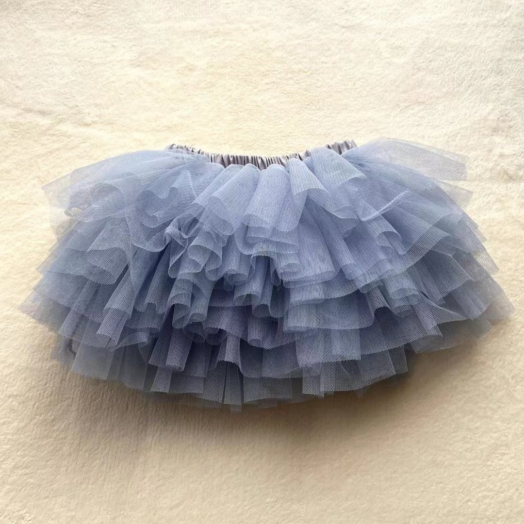 6-Layer Ultra Fluffy Tulle Mini Skirt | Princess Tutu Skirt for Girls Birthday & Daily Wear