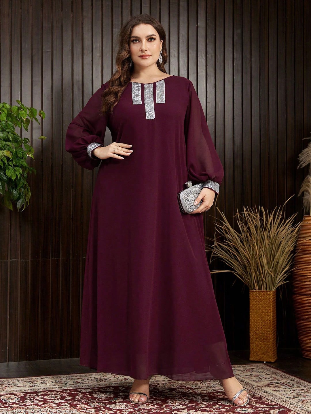 Elegant Plus Size Long Robe for Women