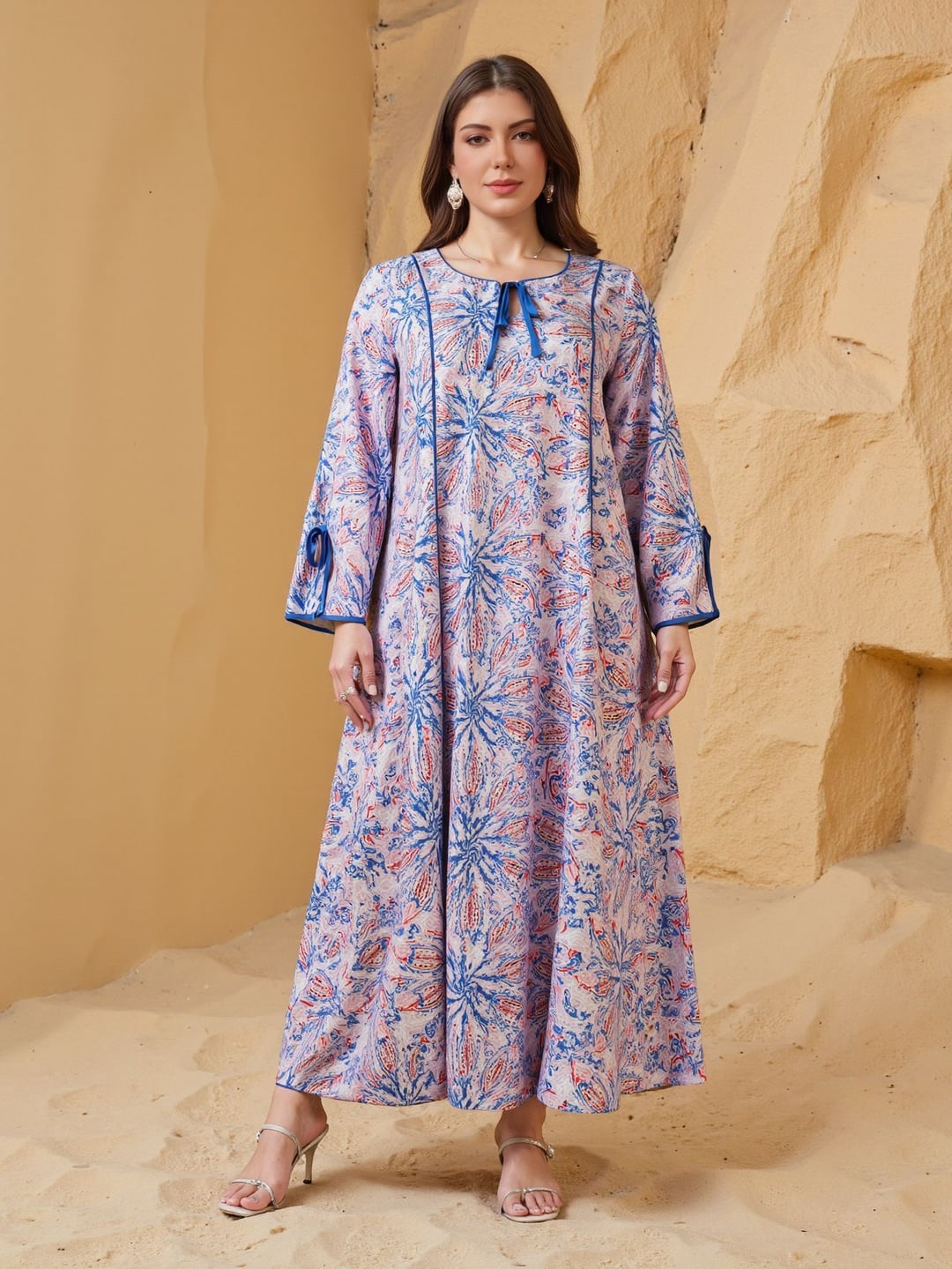 Daily Casual Printed Plus Size Women Dress