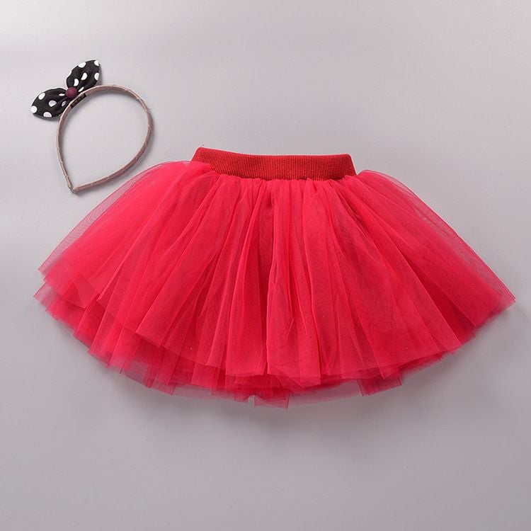 Girls Tulle Tutu Dress, Layered Cake Skirt, Short Dance Costume for Kids & Toddlers