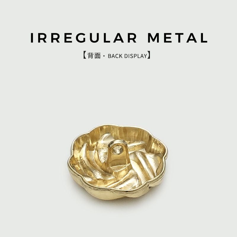 Retro Irregular Plaid Metal Sewing Buttons