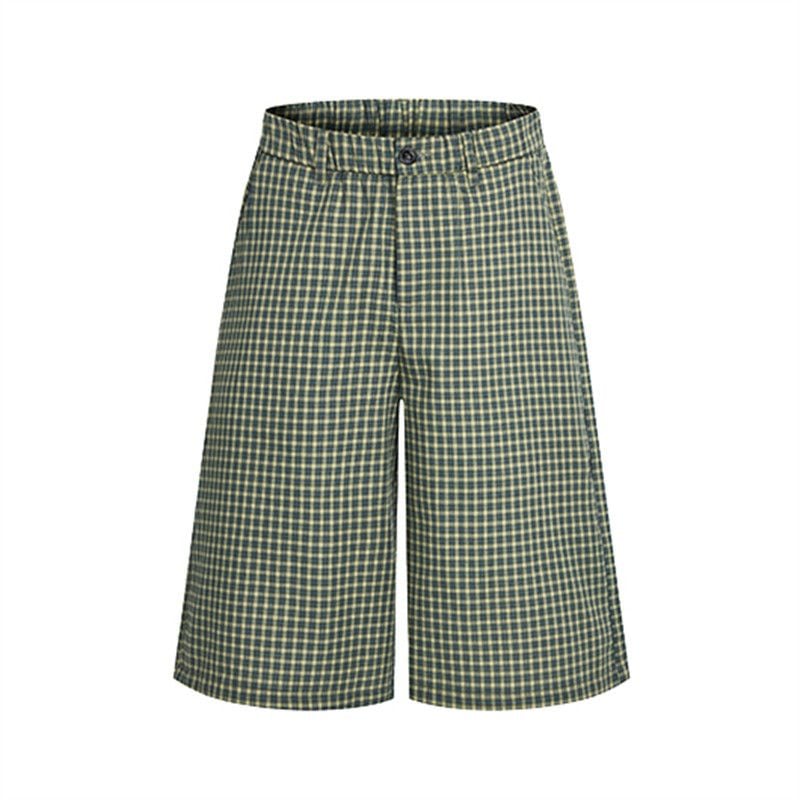 Men's American High Street Plaid Casual Shorts
