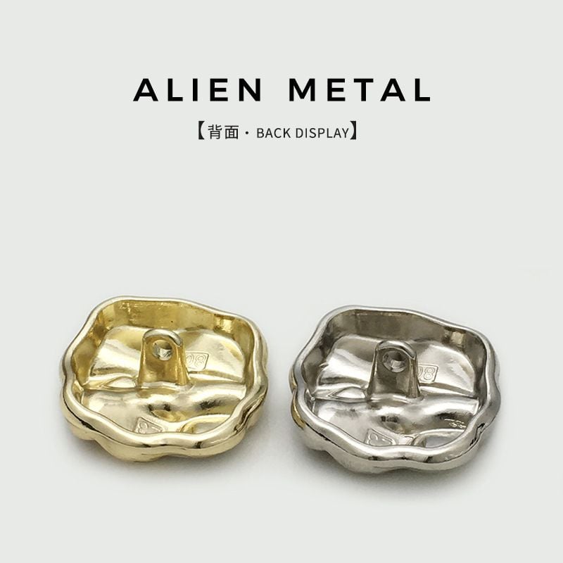 Fashion Two-tone Enamel Irregular High-grade Metal Buttons