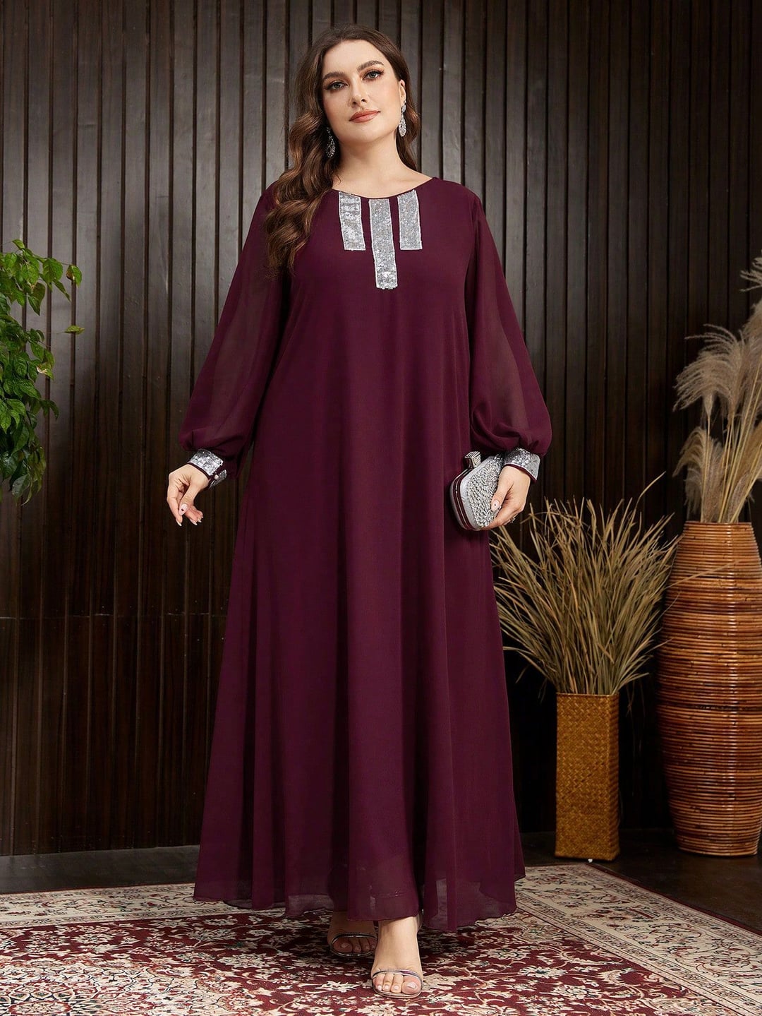 Elegant Plus Size Long Robe for Women