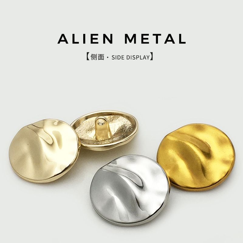 40mm Irregular Oversized Metal Buttons