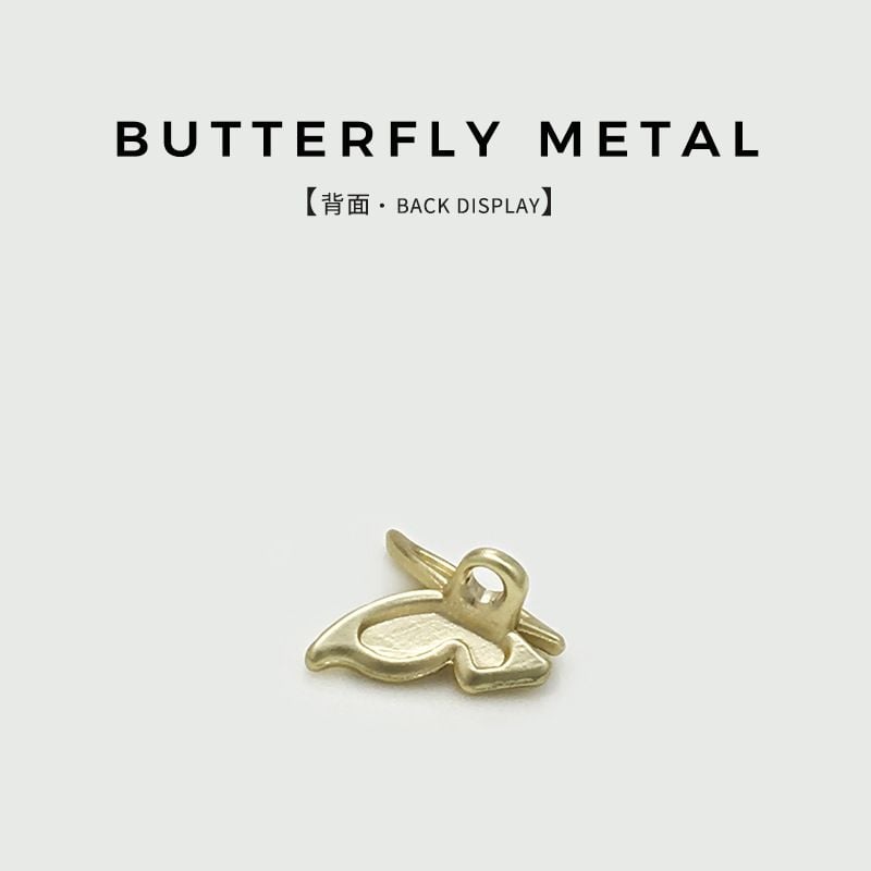 Luxury 3D Butterfly Metal Decorative Buttons