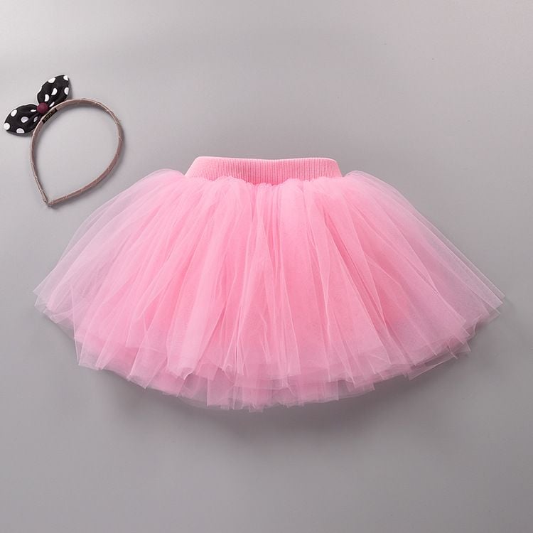 Girls Tulle Tutu Dress, Layered Cake Skirt, Short Dance Costume for Kids & Toddlers