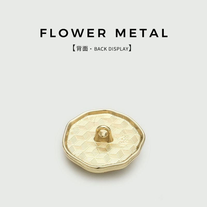 Luxury Rose Shaped Metal Resin Buttons