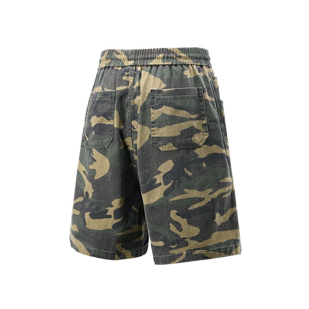 Men's American Camouflage Cargo Shorts Summer Vibe Trendy Retro