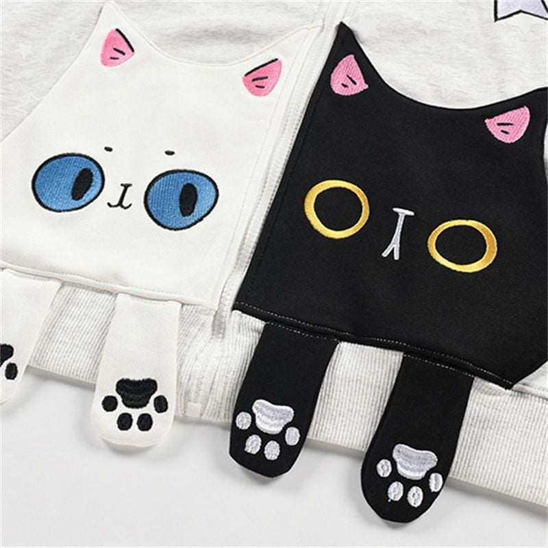Hip Hop Star Printed Loose Zip Up Jacket, Men's Casual Cartoon Patch Pocket Stand Collar Sweatshirt Coat
