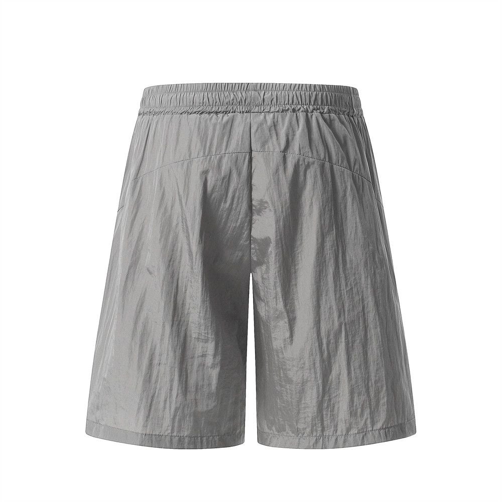 Men's Summer Loose Wide-Leg Athletic Shorts, Elastic Waist Versatile Casual