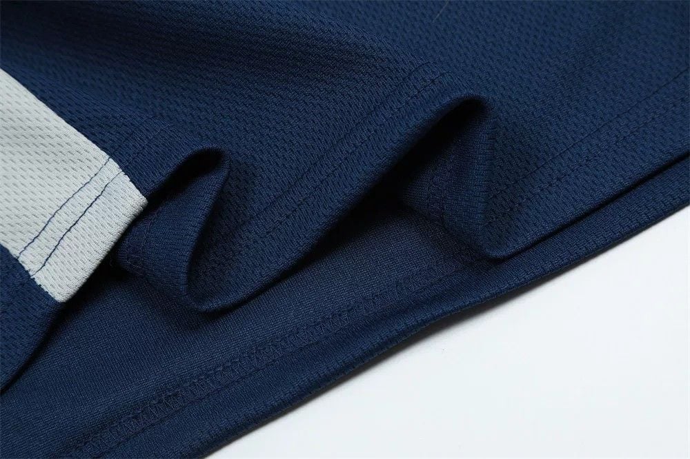 Men's color-block V-neck sports short-sleeve T-shirt for summer
