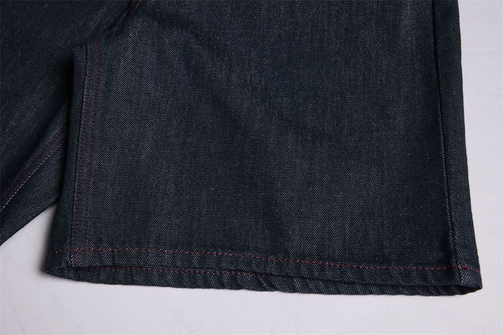 Men's High Street Vibe Denim Shorts Summer Loose Wide Leg