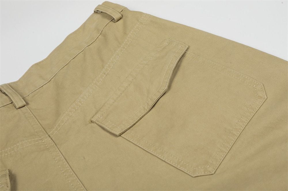 Men's American High Street Cross Printed Cargo Five-Point Shorts Summer