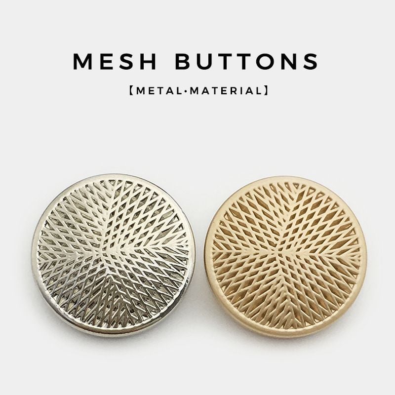Grid Round Metal Buttons, Versatile