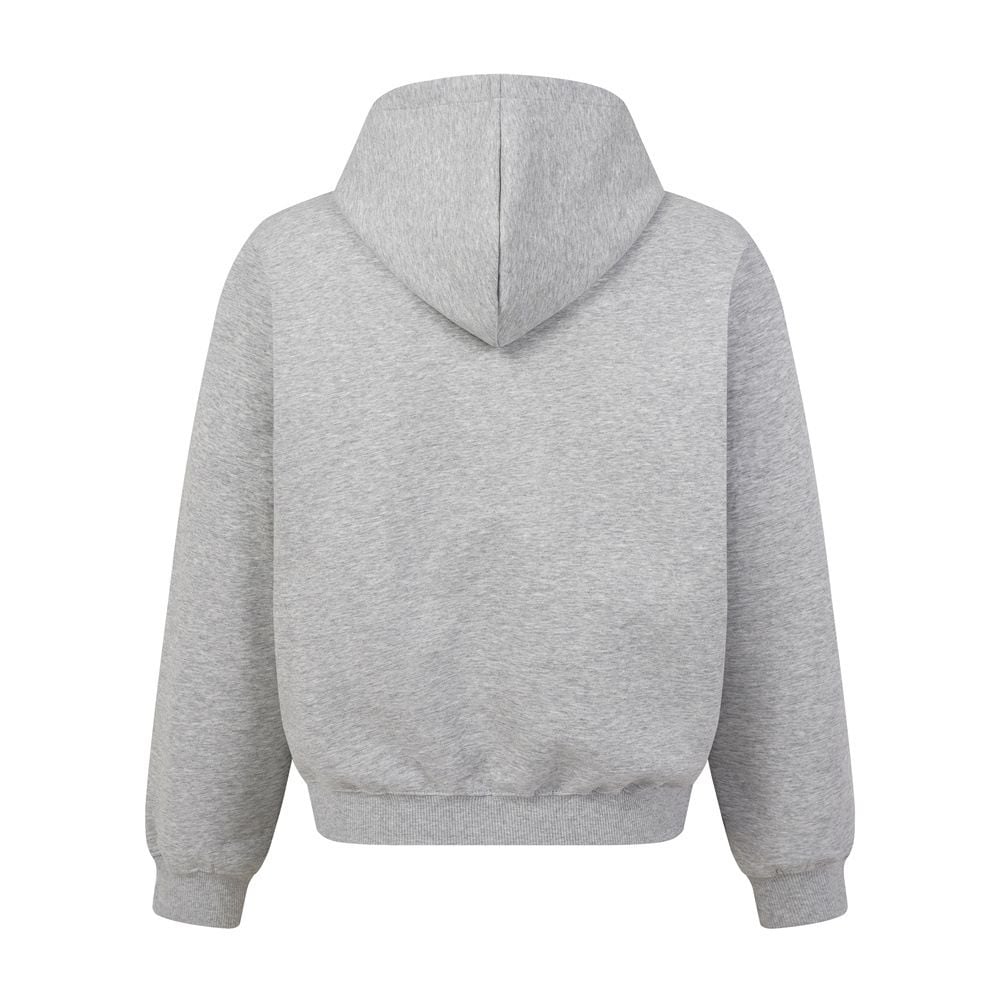Men Street‑Style Pullover Hoodie, Unique Floral Embroidery Design, Loose Casual Sweatshirt for Spring and Autumn