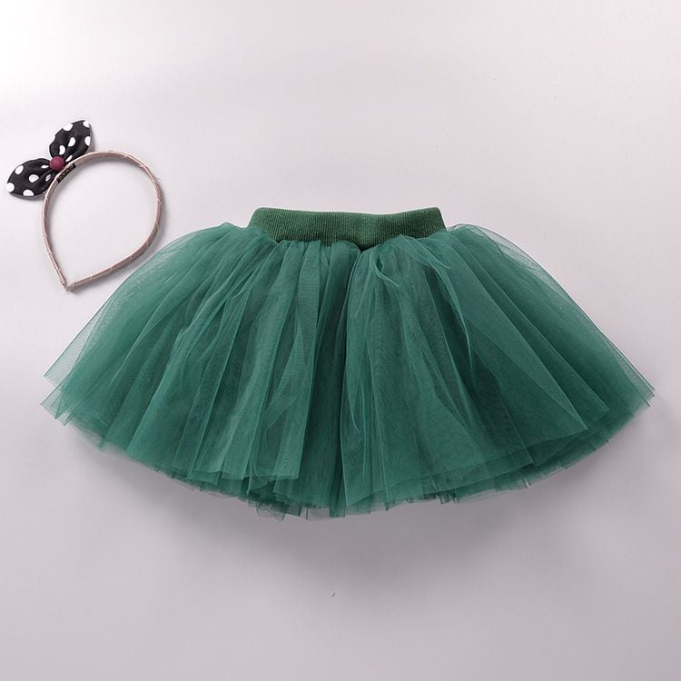Girls Tulle Tutu Dress, Layered Cake Skirt, Short Dance Costume for Kids & Toddlers