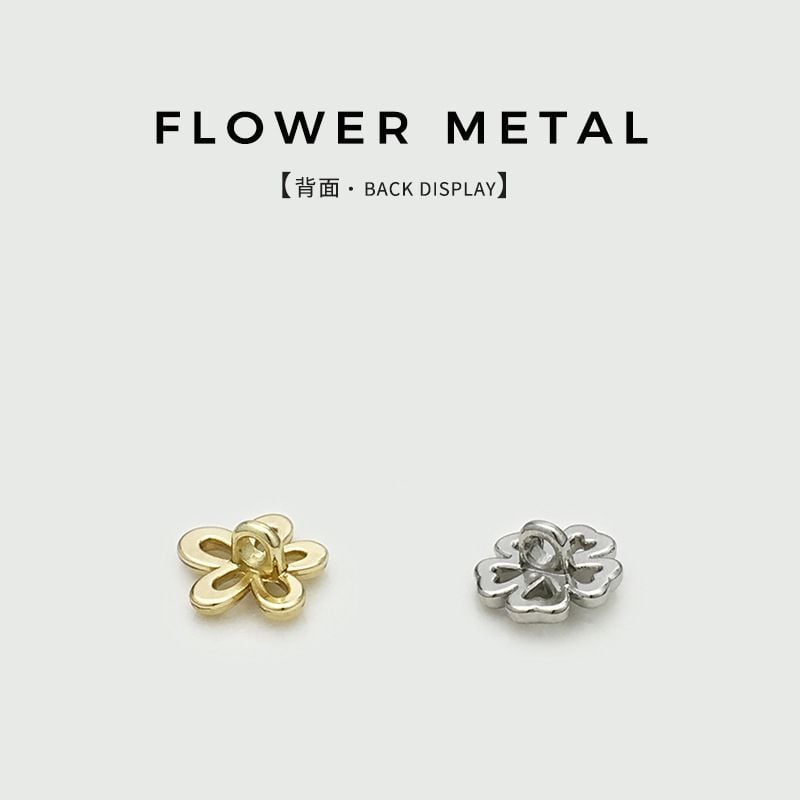 Exquisite Hollow Floral Metal Buttons, Minimalist Small Buttons for Shirts