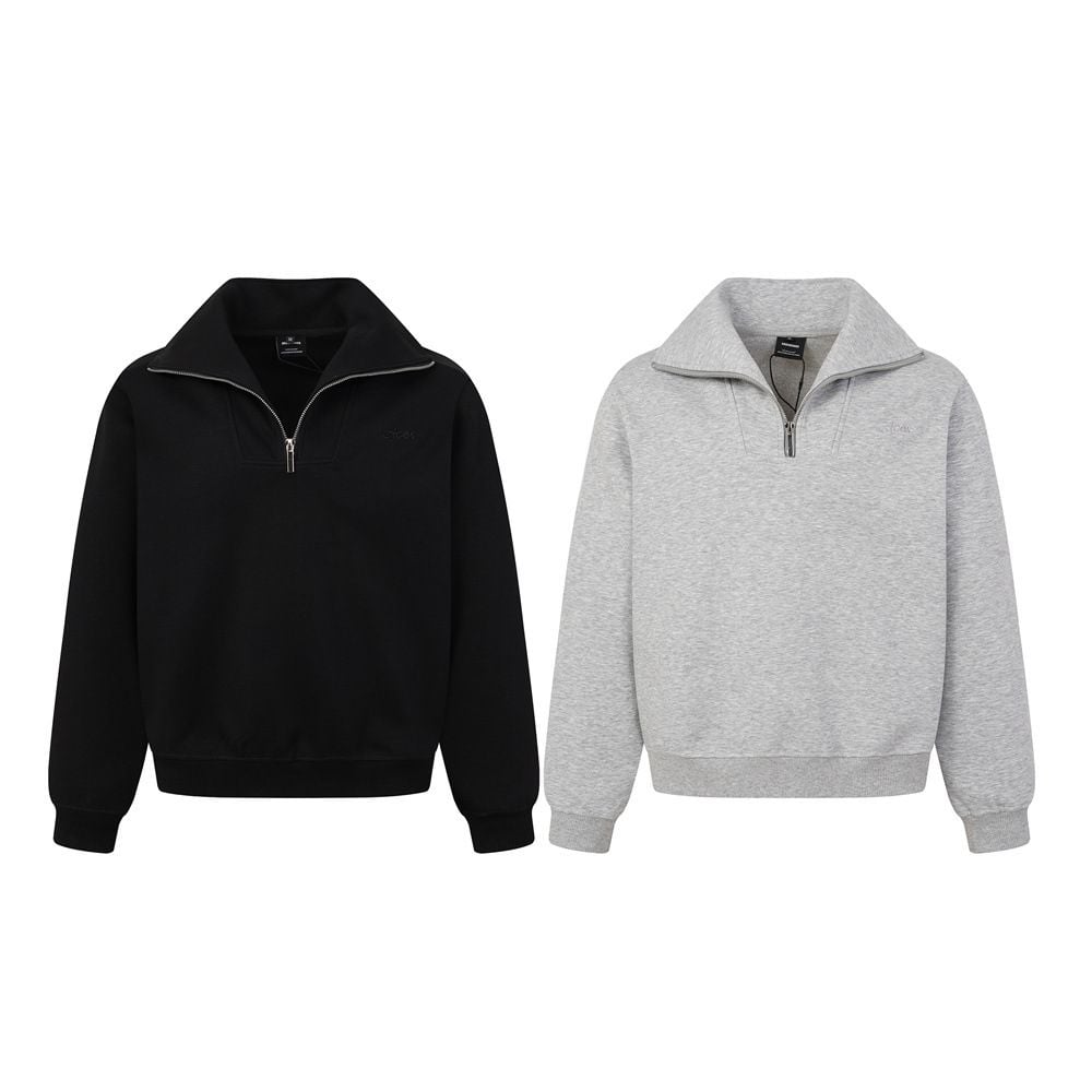 Men’s Half‑Zip High‑Neck Pullover Hoodie, Streetwear Loose Casual Sweatshirt