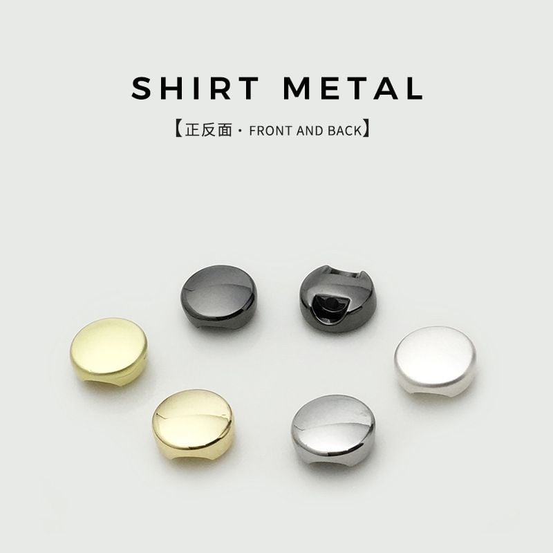 Minimalist Metal Buttons, Versatile Flat Small Shank Buttons