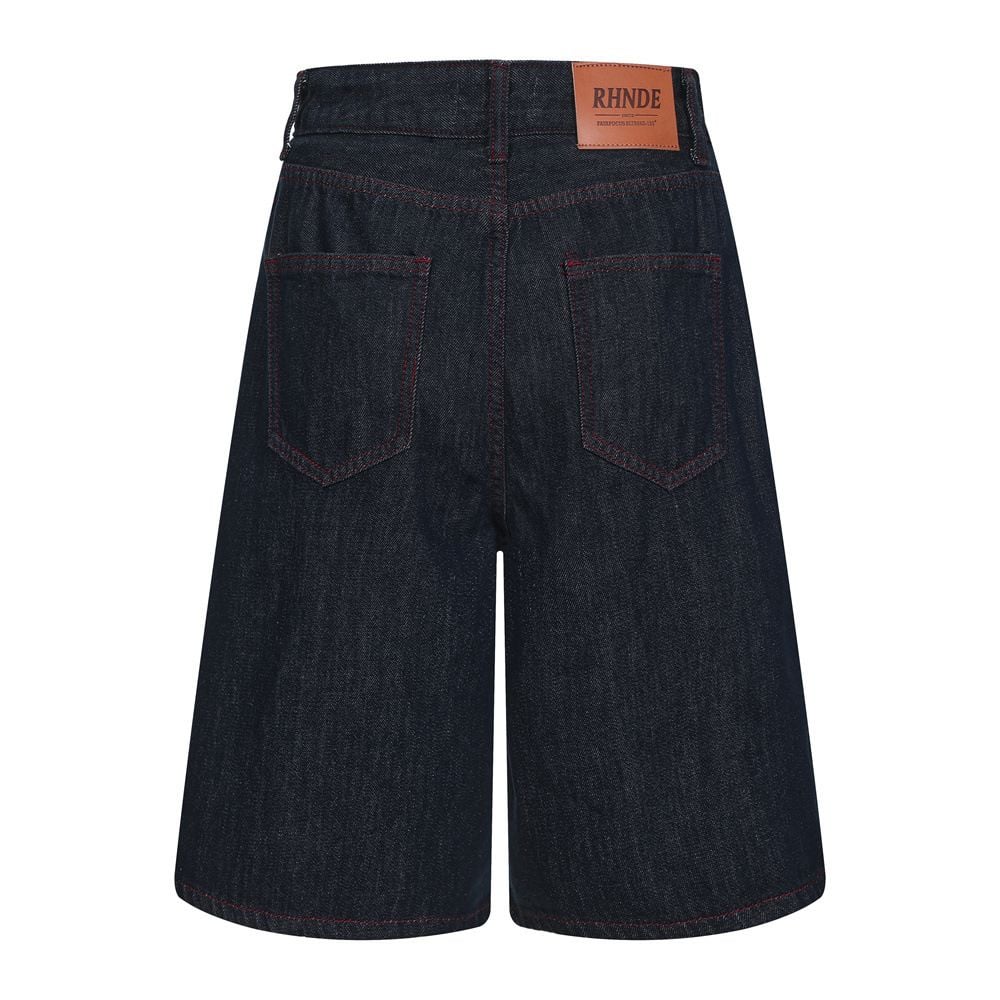 Men's High Street Vibe Denim Shorts Summer Loose Wide Leg