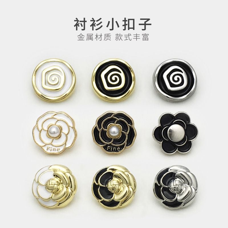 High-grade Flower Pearl Buttons for Women Shirts