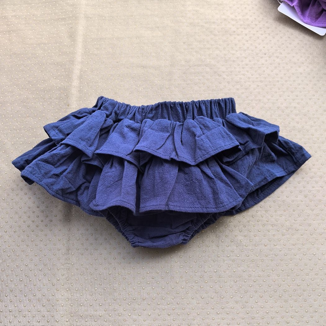 Korean Style Kids Summer Outfit, Girls Casual Outer Shorts, Baby Tiered Fluffy Tutu Skort, Children Skirt Pants