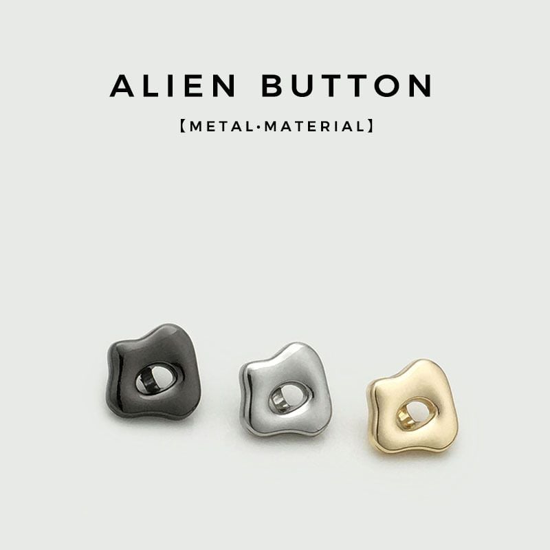 Design Hollow Out Irregular Shaped Metal Mini Buttons