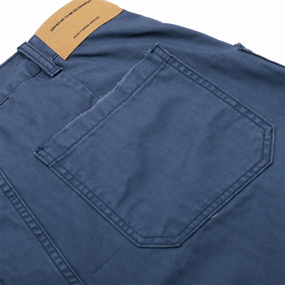 Men's American street style cargo wide-leg five-point shorts for summer