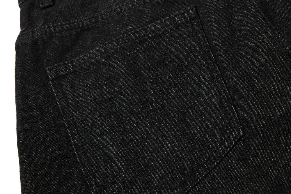 Men’s Summer Cropped 7‑Denim Shorts, Trendy Brand, Metal Button Fly, Unique Designer Look, Loose Straight‑Leg Fit