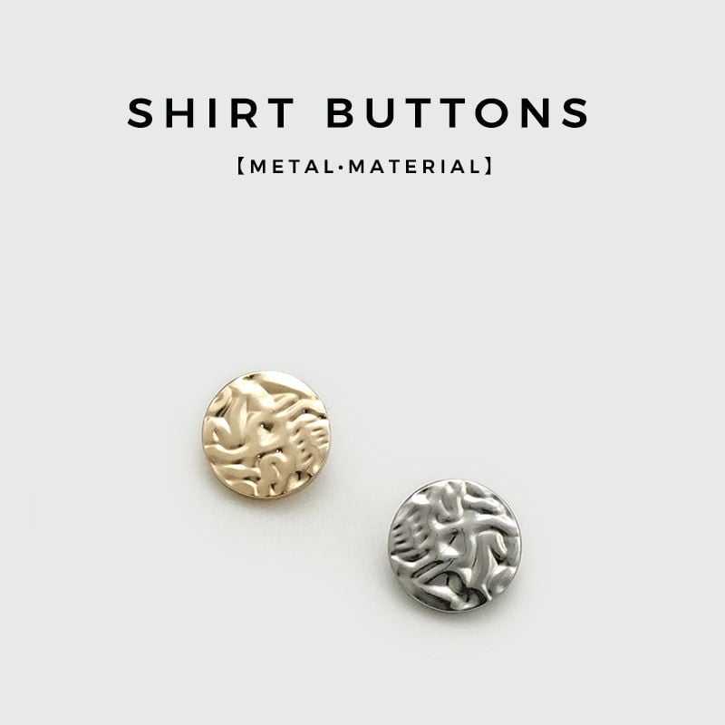 Fashion retro concave-convex surface metal small buttons