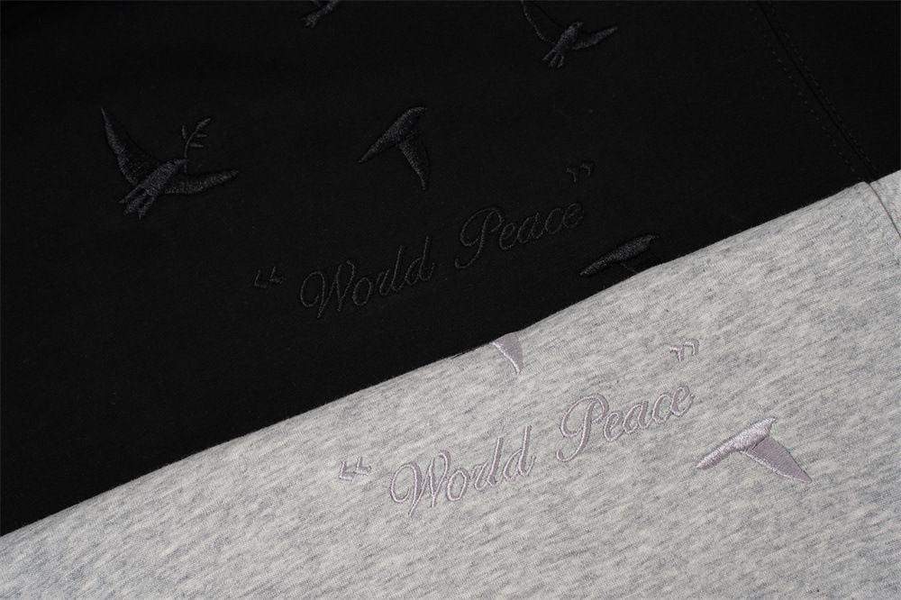 Men Street‑Style Pullover Hoodie, Unique Floral Embroidery Design, Loose Casual Sweatshirt for Spring and Autumn